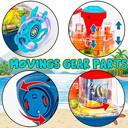 Gear Land Ship, Musical Toy Boat with Colorful Light, Transparent Rotatable Concept Boat, Underwater World Cruise Ship Toy For Kid, Battery Operated Toy Boat with Rotating Fishing Lamp Toy, Children's Toy Boat Gear Land Ship, Musical Toy Boat with Colorful Light, Transparent Rotatable Concept Boat, Underwater World Cruise Ship Toy For Kid, Battery Operated Toy Boat with Rotating Fishing Lamp Toy, Children's Toy Boat